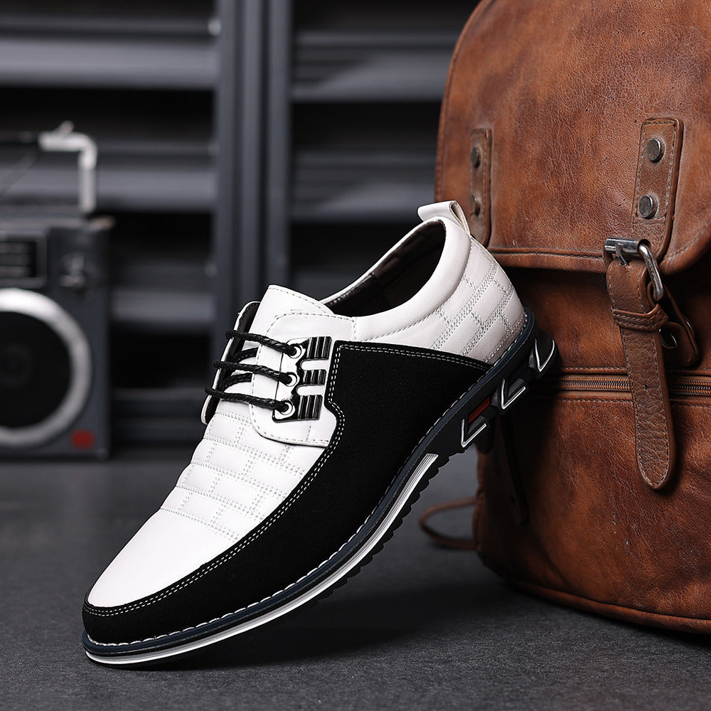 Oxford Derby™ Orthopedic White Leather Shoes